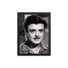 Gemini Ganesan framed print on a plain backdrop in size 12"x16".