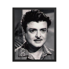 Gemini Ganesan framed print on a plain backdrop in size 16"x20".