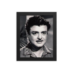 Gemini Ganesan framed print on a plain backdrop in size 8"x10".