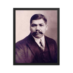 Genovevo de la O framed print on a plain backdrop in size 16"x20".