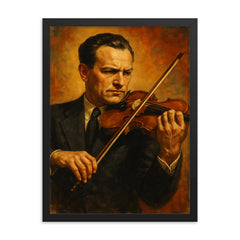 Georg Kulenkampff framed print on a plain backdrop in size 18"x24".