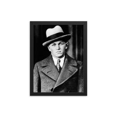 George Baby Face Nelson framed print on a plain backdrop in size 12"x16".