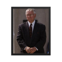 George Dement framed print on a plain backdrop in size 16"x20".