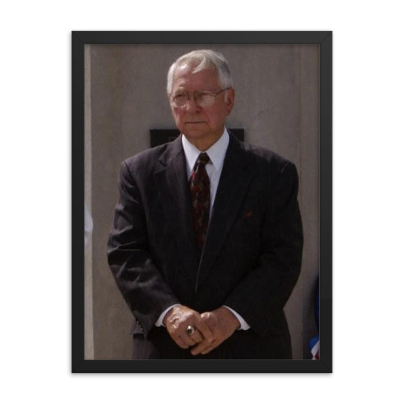 George Dement framed print on a plain backdrop in size 18