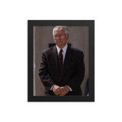 George Dement framed print on a plain backdrop in size 8"x10".