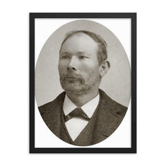 George Engel framed print on a plain backdrop in size 18"x24".