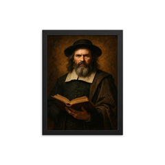 George Gillespie framed print on a plain backdrop in size 12"x16".