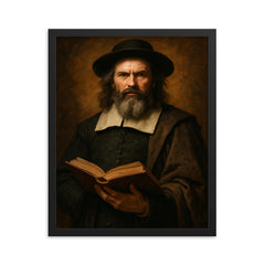 George Gillespie framed print on a plain backdrop in size 16"x20".