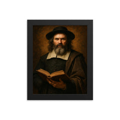 George Gillespie framed print on a plain backdrop in size 8"x10".