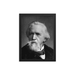 George Holyoake framed print on a plain backdrop in size 12"x16".