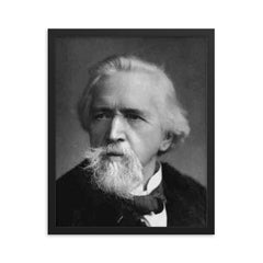 George Holyoake framed print on a plain backdrop in size 16"x20".