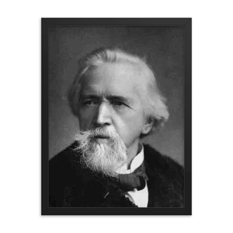 George Holyoake framed print on a plain backdrop in size 18