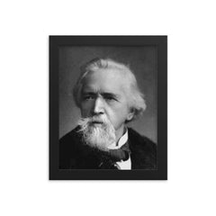 George Holyoake framed print on a plain backdrop in size 8"x10".