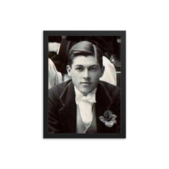 George Llewelyn Davies framed print on a plain backdrop in size 12"x16".