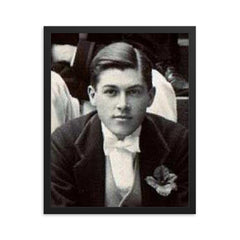 George Llewelyn Davies framed print on a plain backdrop in size 16"x20".