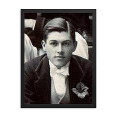 George Llewelyn Davies framed print on a plain backdrop in size 18"x24".