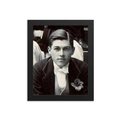 George Llewelyn Davies framed print on a plain backdrop in size 8"x10".