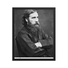 George MacDonald framed print on a plain backdrop in size 16"x20".