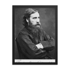 George MacDonald framed print on a plain backdrop in size 18"x24".
