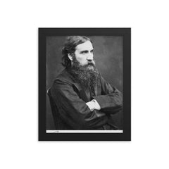 George MacDonald framed print on a plain backdrop in size 8"x10".