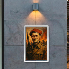 George Orwell in Spanish Civil War poster 2