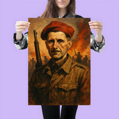 George Orwell in Spanish Civil War poster 3