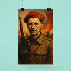 George Orwell in Spanish Civil War poster 6