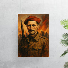 George Orwell in Spanish Civil War poster 7