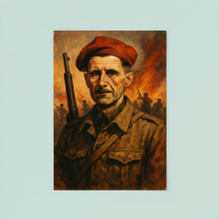 George Orwell in Spanish Civil War poster 8