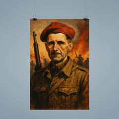 George Orwell in Spanish Civil War poster 9