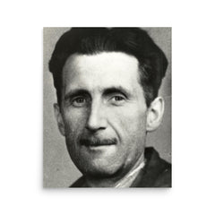 George Orwell poster on a plain backdrop in size 16"x20".