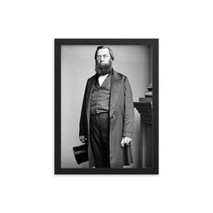 George Perkins Marsh framed print on a plain backdrop in size 12"x16".