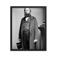 George Perkins Marsh framed print on a plain backdrop in size 16"x20".