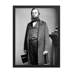 George Perkins Marsh framed print on a plain backdrop in size 18"x24".