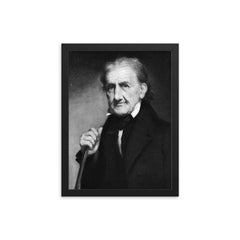 George Robert Twelves Hewes framed print on a plain backdrop in size 12"x16".
