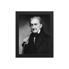 George Robert Twelves Hewes framed print on a plain backdrop in size 8"x10".
