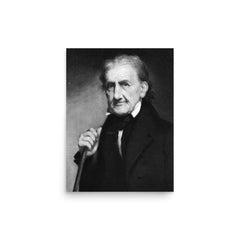 George Robert Twelves Hewes poster on a plain backdrop in size 12"x16".
