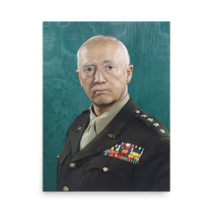 George S Patton poster on a plain backdrop in size 18"x24".