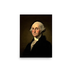 George Washington poster on a plain backdrop in size 12"x16".