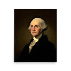 George Washington poster on a plain backdrop in size 16"x20".