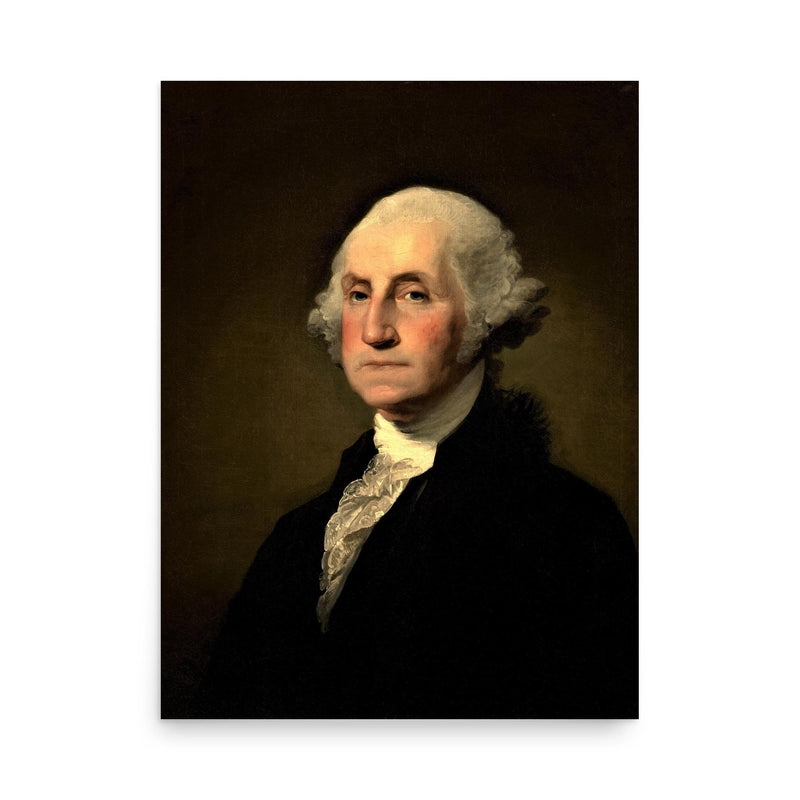 George Washington poster on a plain backdrop in size 18