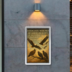George Washington quote eagle choosing noble birds inspiring poster 2