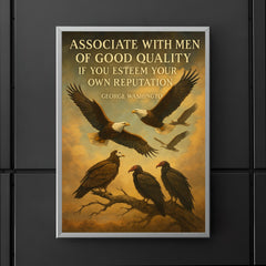 George Washington quote eagle choosing noble birds inspiring poster 5