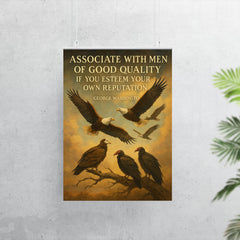 George Washington quote eagle choosing noble birds inspiring poster 7