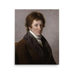 Georges Cuvier poster on a plain backdrop in size 16"x20".