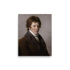 Georges Cuvier poster on a plain backdrop in size 8"x10".