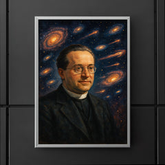 Georges Lemaître and expanding galaxies poster 5