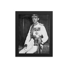 Gerald Templer framed print on a plain backdrop in size 8"x10".