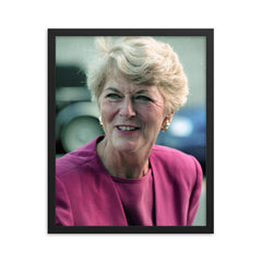Geraldine Ferraro framed print on a plain backdrop in size 16"x20".