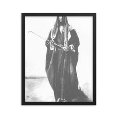 Gerard Leachman framed print on a plain backdrop in size 16"x20".